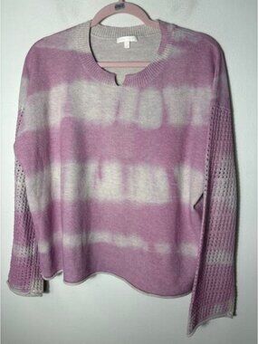 Lisa Todd Pink Tie Dye Sweater Sz L